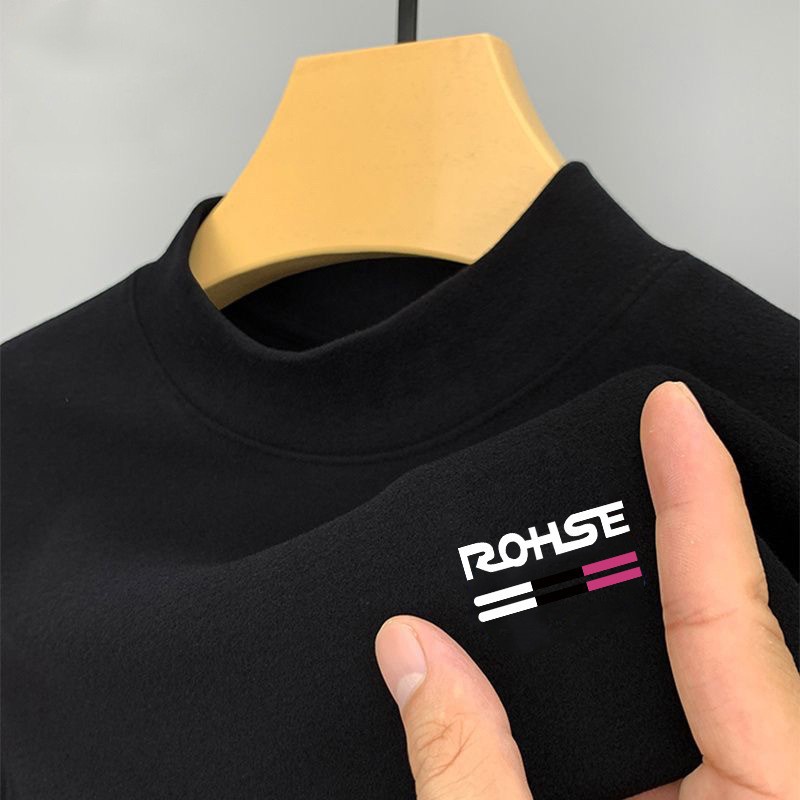 Double-faced velvet trendy half turtleneck sweatshirt 13 01