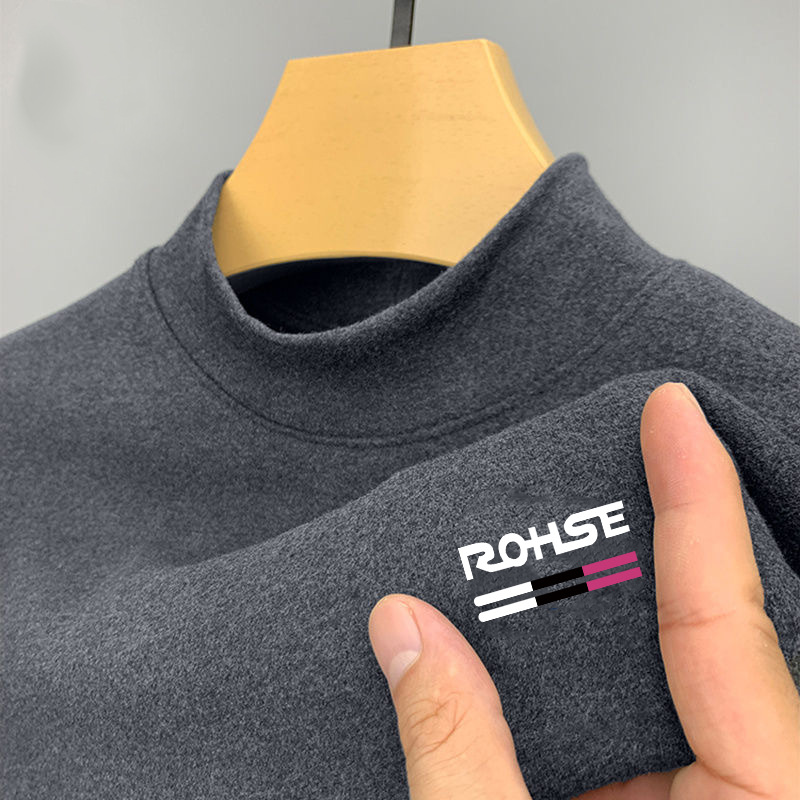 Double-faced velvet trendy half turtleneck sweatshirt 13 02