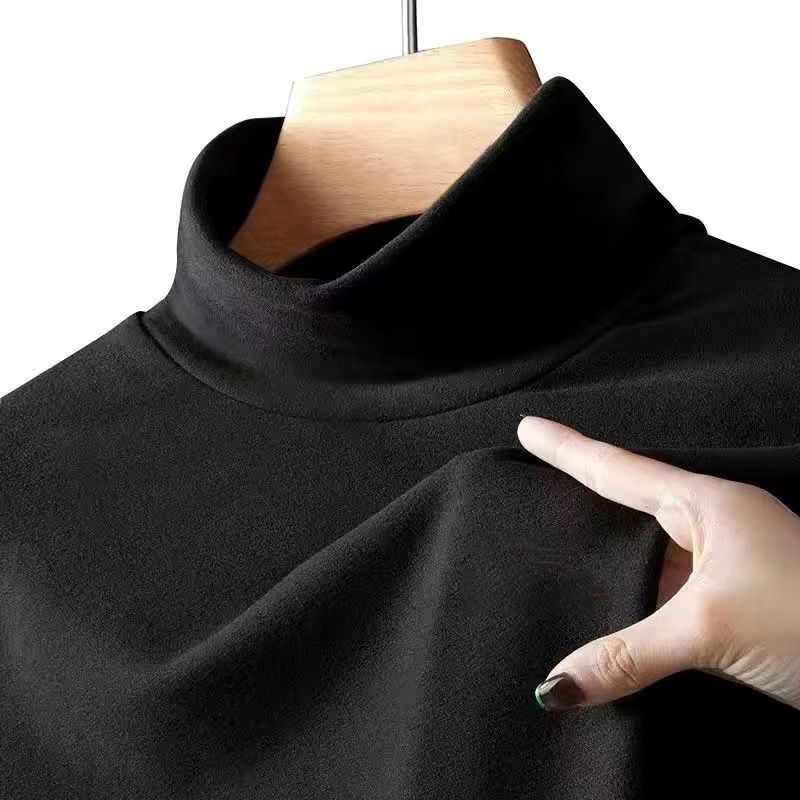 Fleece bottoming shirt half turtleneck sweatshirt 2 01