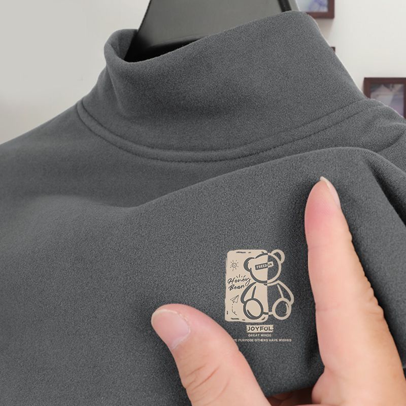 Half turtleneck long sleeve plus fleece for warmth 17