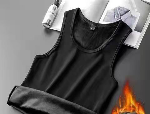 High elastic non-falling velvet men's warm vest 20