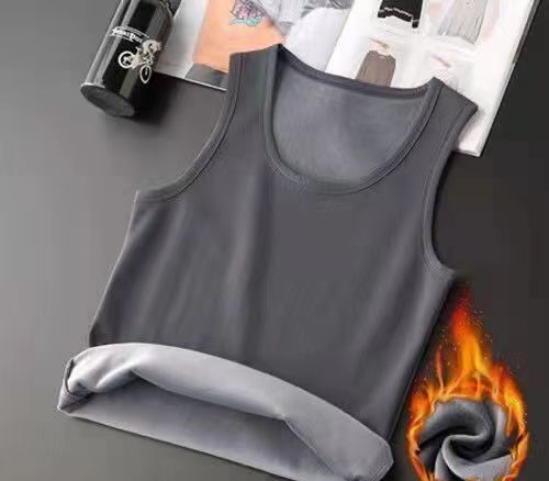 High elastic non-falling velvet men's warm vest 20 01