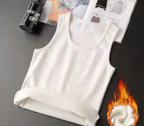 High elastic non-falling velvet men's warm vest 20