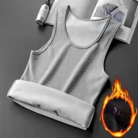 High elastic non-falling velvet men's warm vest 20 02