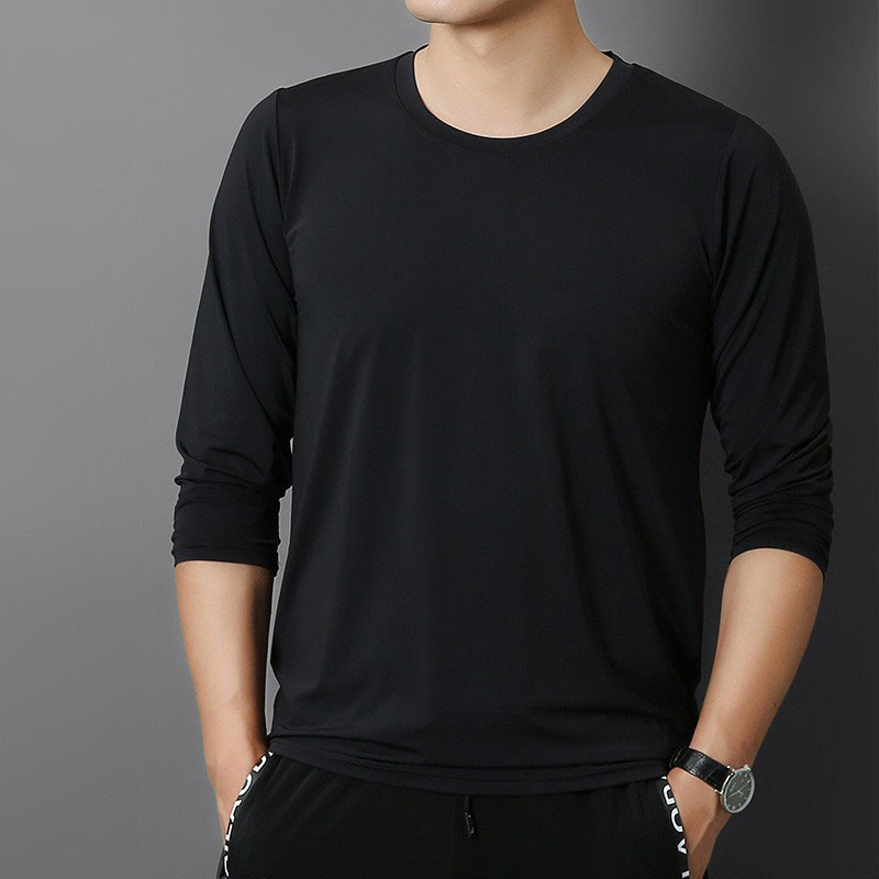 Men's autumn thin ice silk long sleeve T-shirt 49 01