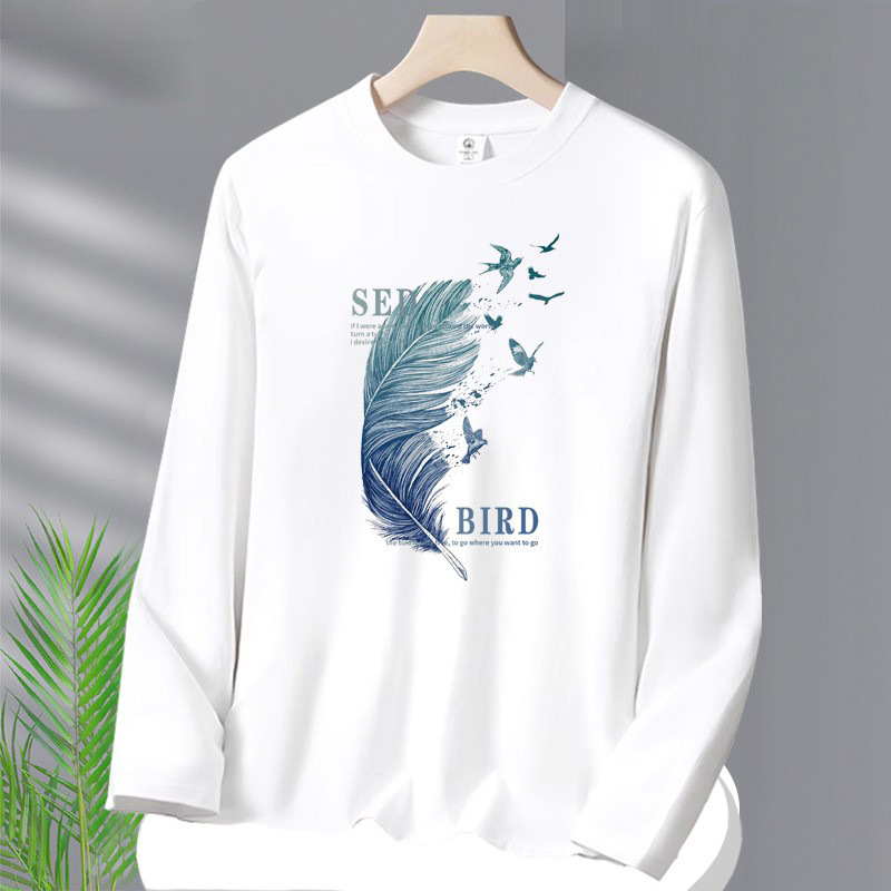 Men's round neck slim fit sweatshirt trendy 18 01