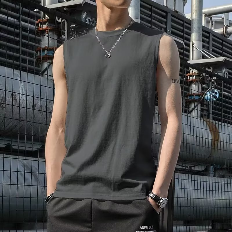 Men's vest summer versatile sleeveless T-shirt 22 01