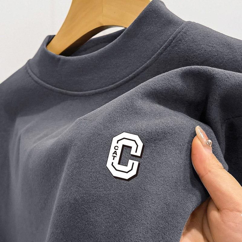 Skin-friendly slim fit half-high collar inner wear 42 01