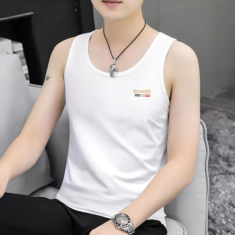 Slim round neck slim vest for men 23 02