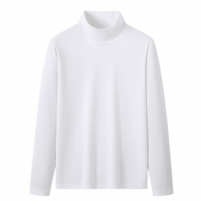 Turtleneck bottoming shirt all-match solid color top 1