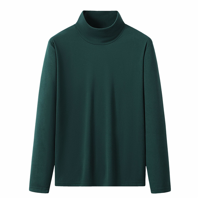 Turtleneck bottoming shirt all-match solid color top 1